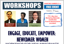 Free Newcomer Workshops on 27th January at Etobicoke Civic Centre