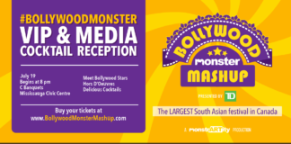 Bollywood stars to mingle in Mississauga at the BollywoodMonster VIP reception