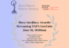 Toronto Alliance for the Performing ArtsAnnounces 2021 Dora Mavor Moore Ancillary Awards to Proceed Virtually in June