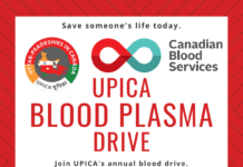 UPICA’s Annual Blood Donation Drive – November 5.